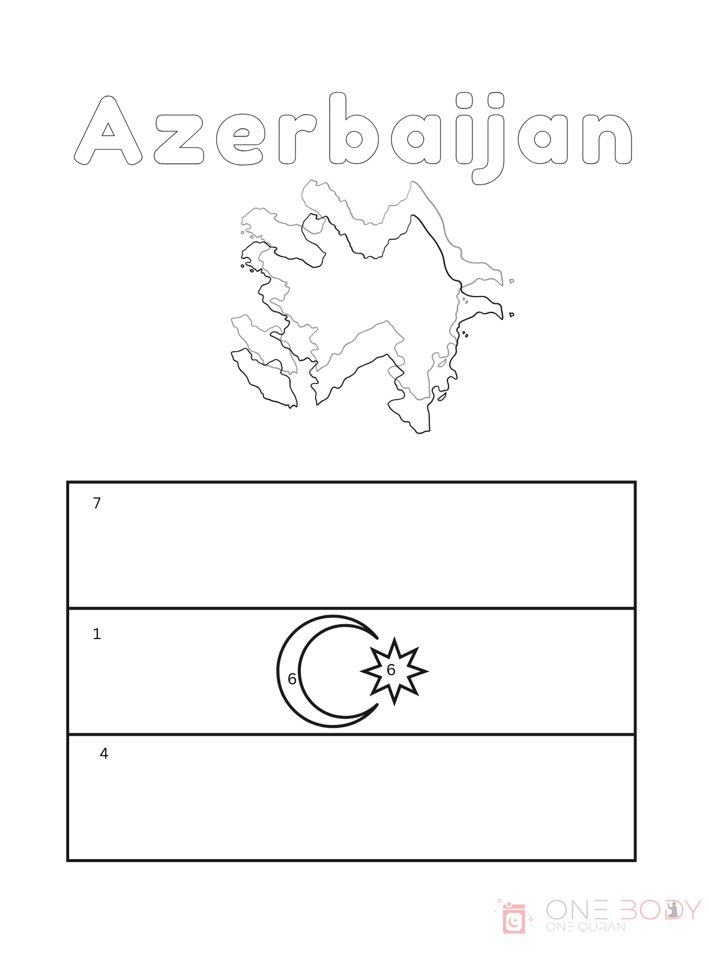 Flags of the World Color By Numbers Part 2 Africa and the Greater Middle East
