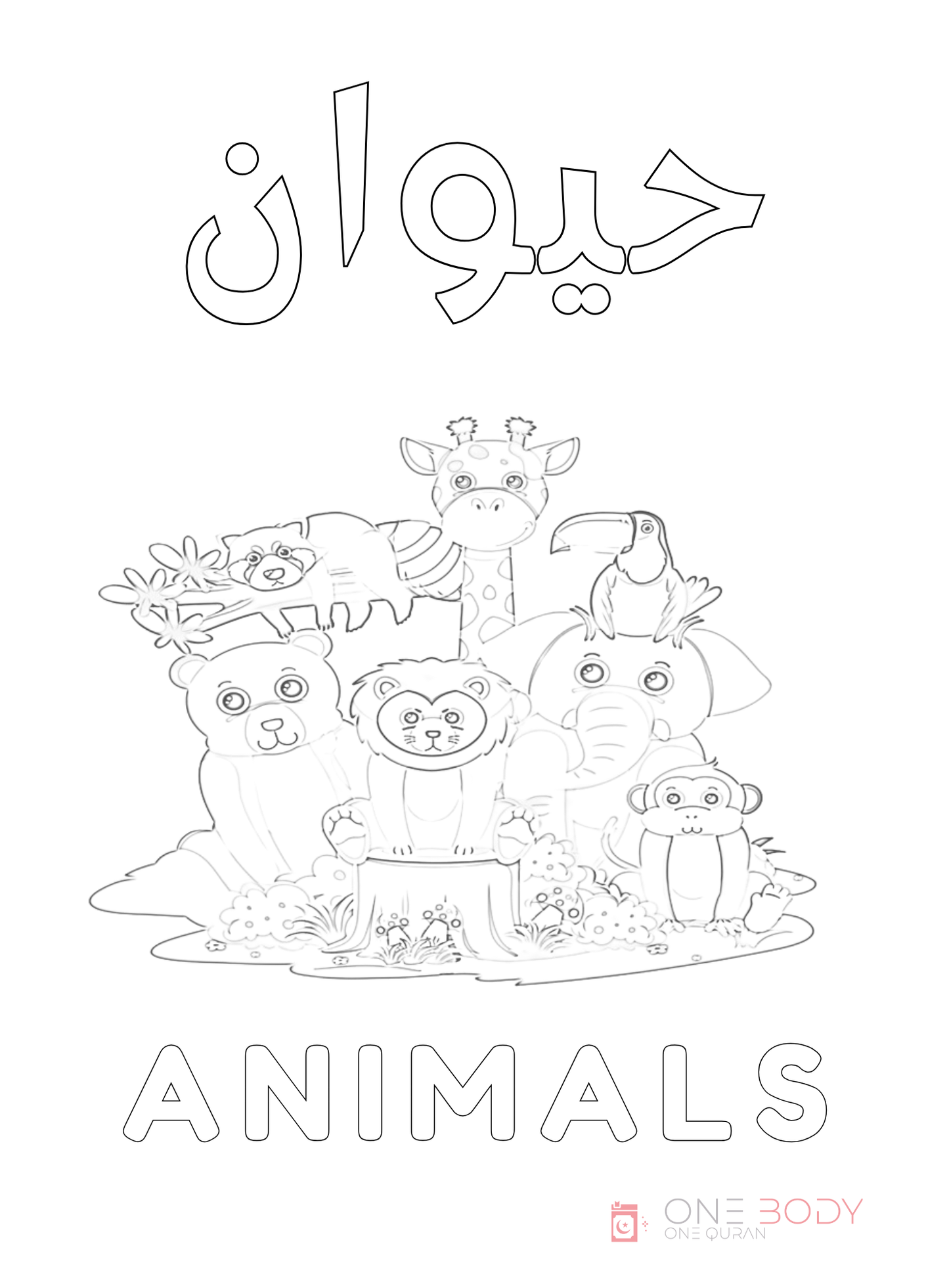 Coloring Safari Bundle Part 1 and 2