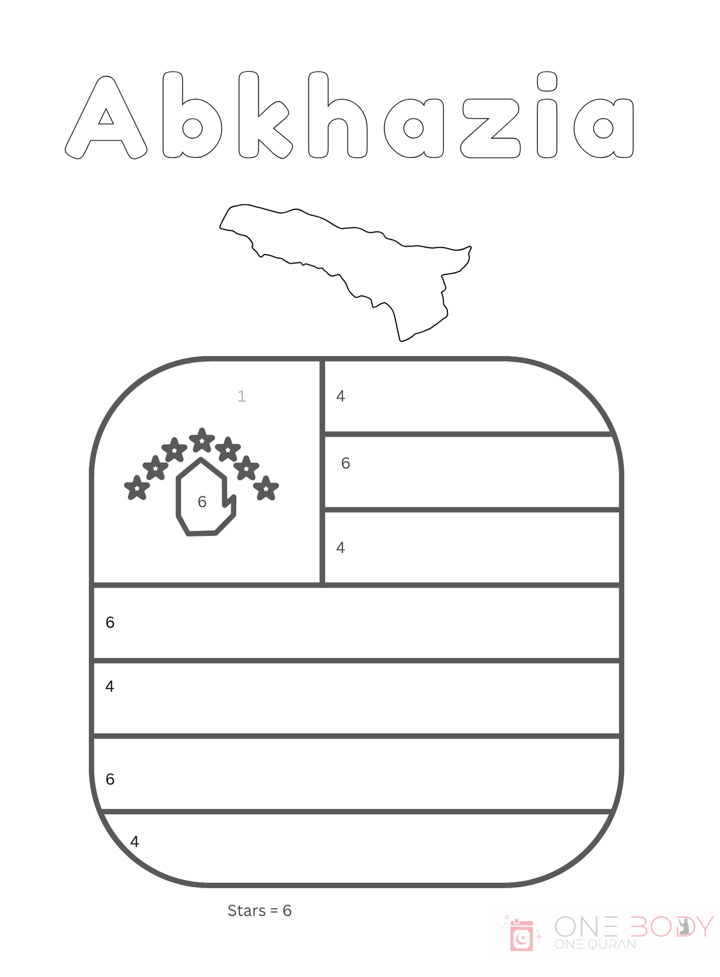 Flags of the World Color By Numbers Part 2 Africa and the Greater Middle East