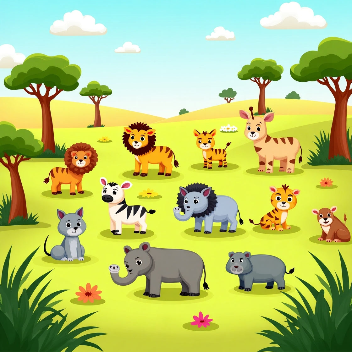 Coloring Safari Bundle Part 1 and 2